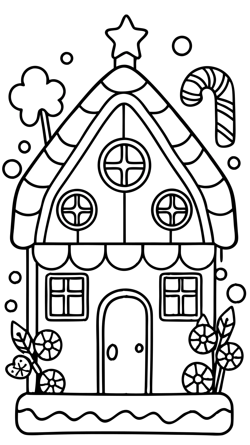 gingerbread house coloring pages printable